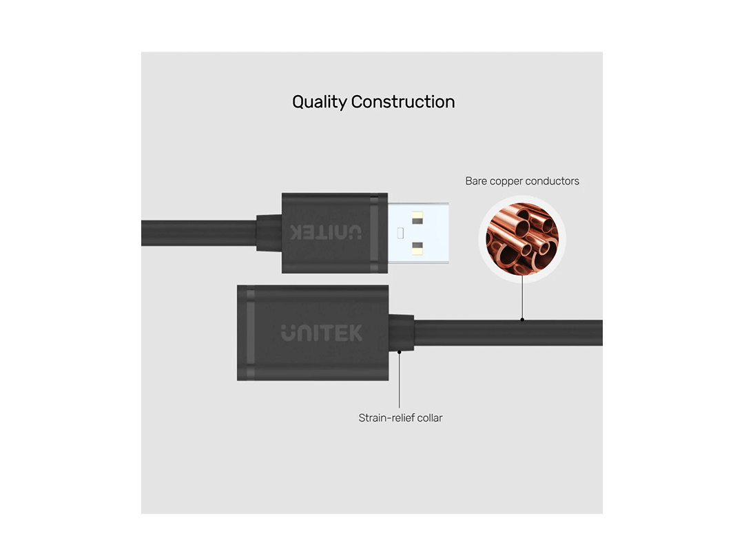 Unitek USB 2.0 Extension Cable 5M in Qatar Unitek USB 2.0 Extension Cable 5M in Qatar